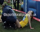 An exhausted Lily Partridge (Surrey) after winning the Senior Womens Inter Counties Cross Country,  Cofton Park, Birmingham. Photo: David T. Hewitson/Sports for All Pics
